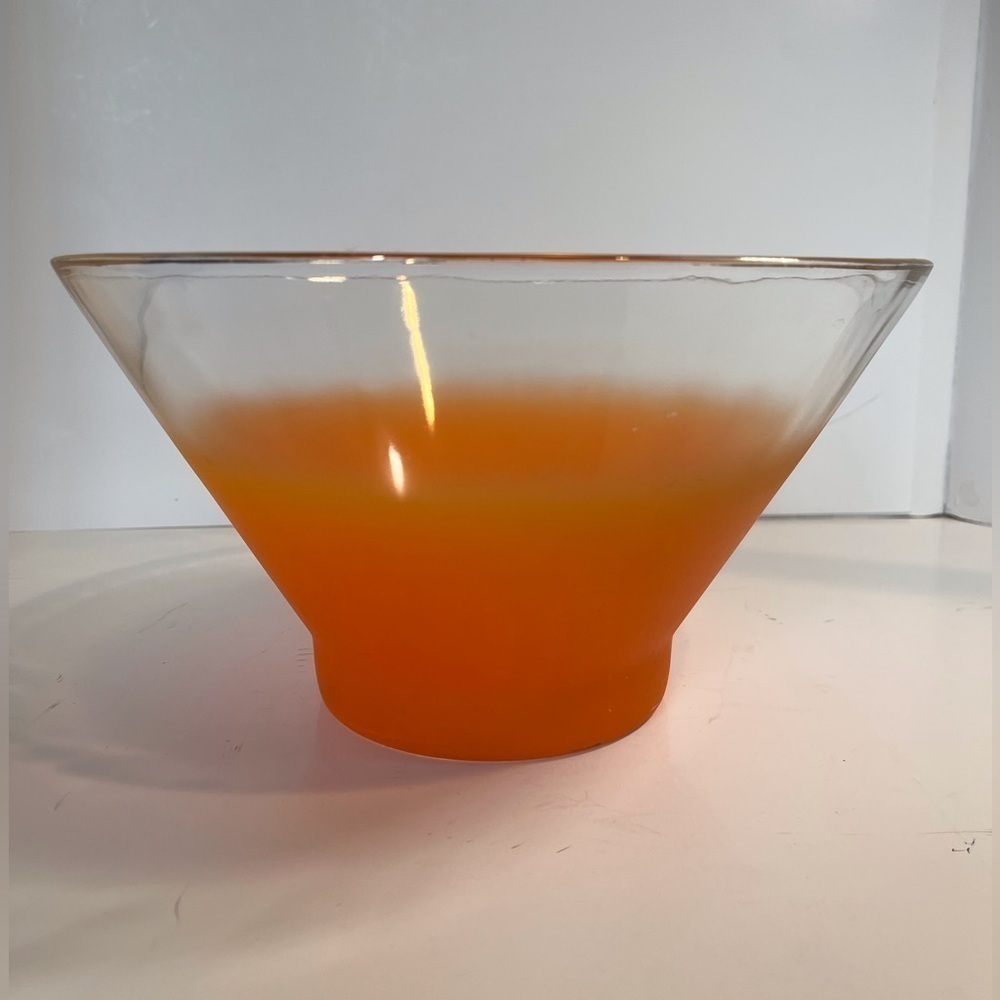 Vintage Blendo Ombré West Virginia Glass Bowl